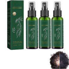 Red Ginseng Hair Growth Spray for Men and Women, Ginger Ginseng Hair Regrowth Serum 3Pcs Thicker Fuller Hair