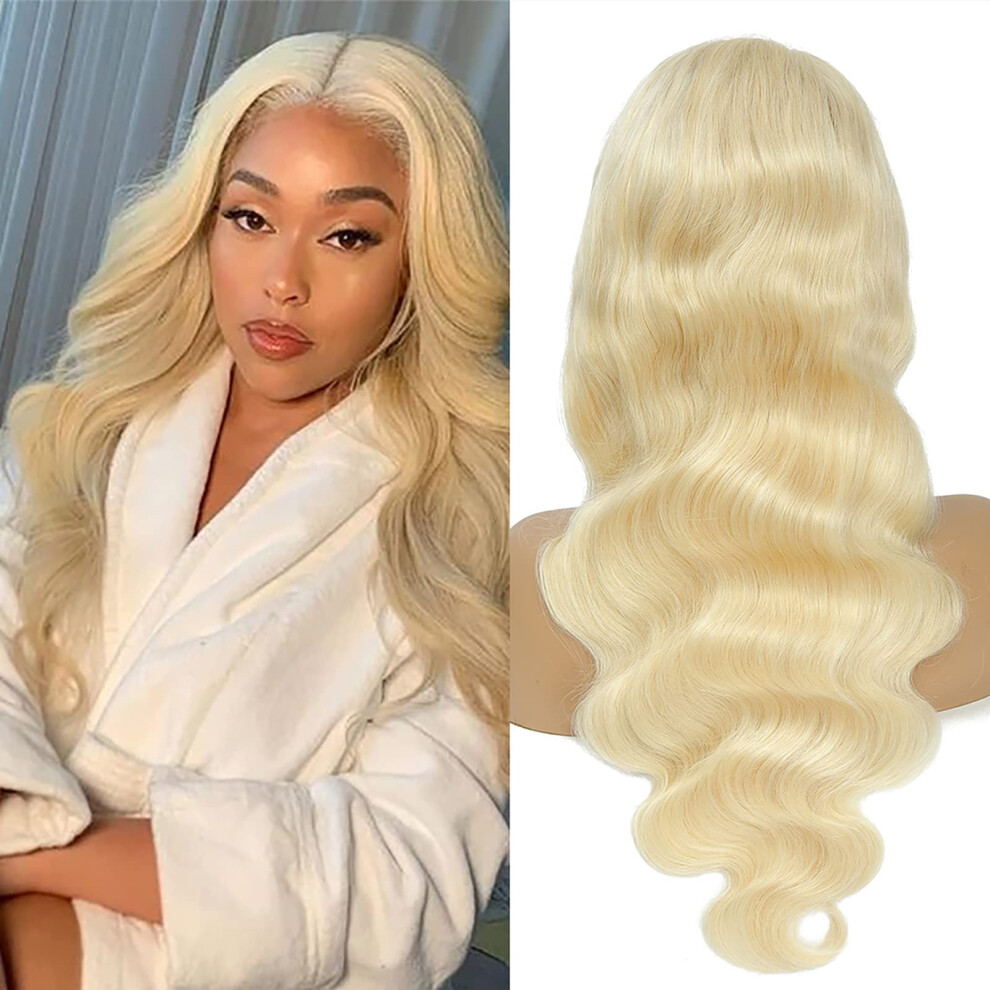 Unisex 613 Lace Front Wig Human Hair 13X4 Hd Blonde Glueless Pre Plucked Virgin Brazilian 150 Density