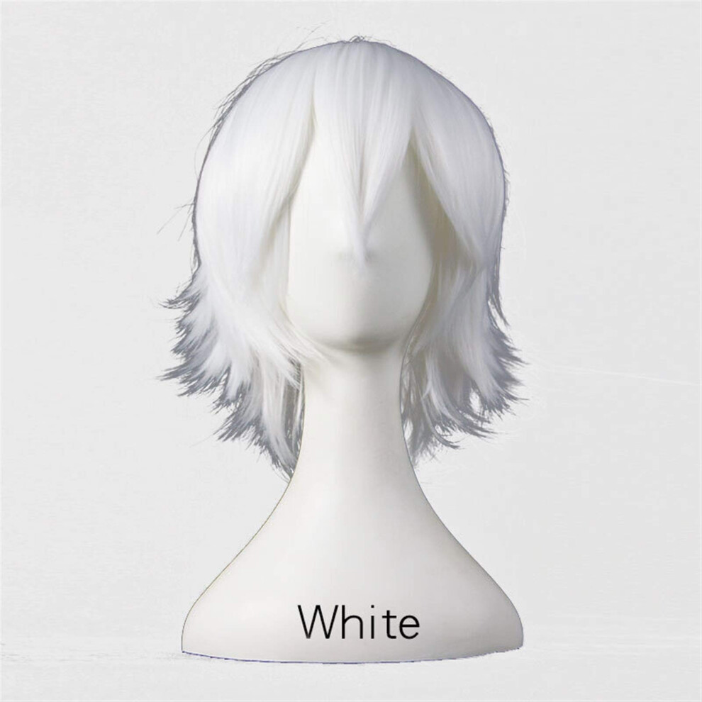 Unisex Synthetic Cosplay Wig 30Cm Short Bob For Women Heat Resistant Multicolor Natural Hairlike Texture