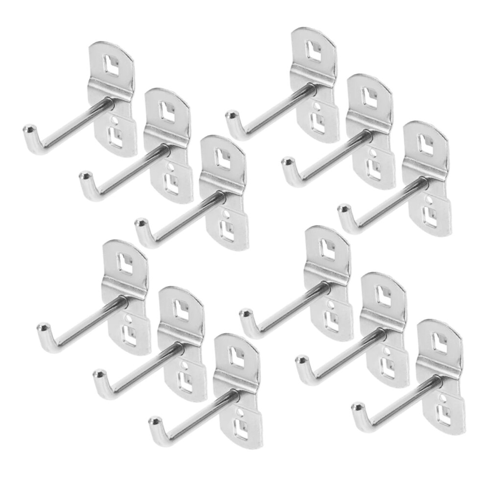 Pegboard Hooks 12Pcs Heavy Duty Garage Tool Hooks With Protective Padded Tips For Easy Organization 9070919844362