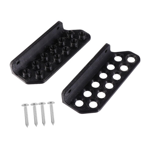 Archery Wall Mount Arrow Storage Rack Black Plastic Space Saving Holder for Home or Retail Display