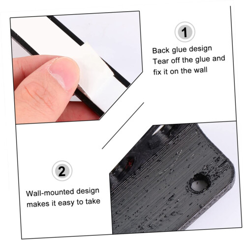 Archery Wall Mount Arrow Storage Rack Black Plastic Space Saving Holder for Home or Retail Display 1