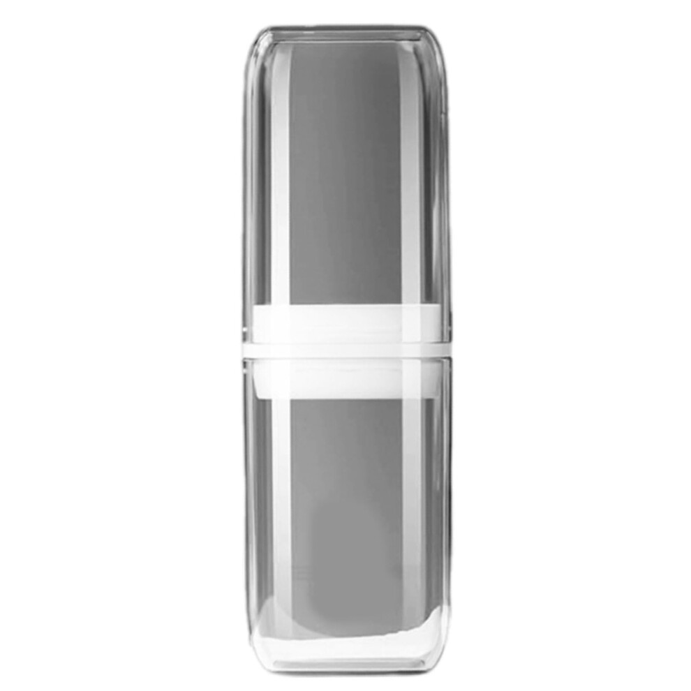 Travel Toothbrush Case with Foldable Leakproof Cup, Compact Holder for Toothpaste and Brush