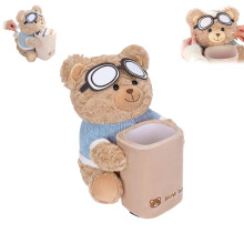 2 in 1 Cute Plush Car Tissue Holder and Trash Can with Waterproof Liner and Adjustable Strap