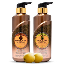 Marula Oil Sulfate Shampoo and Conditioner Set, Deep Hydration Color Safe Care for All Hair Types