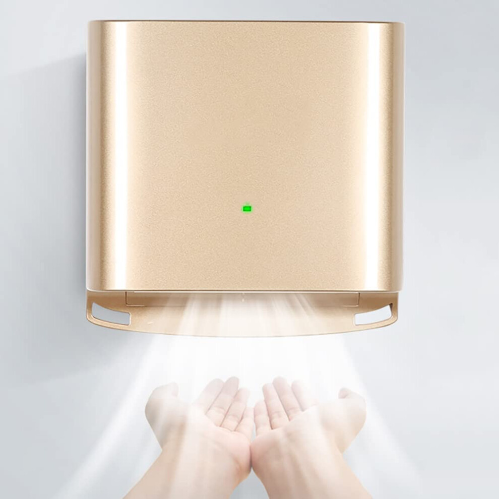 Gold Automatic Hand Dryer With Hot And Cold Air, Fast Touchless Infrared Sensor For Bathroom 9070919845239