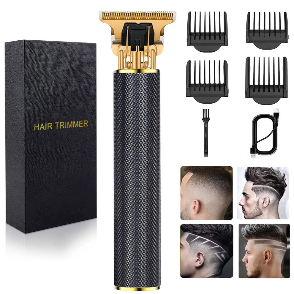 Hair Clippers for Men with Precision Titanium TBlade, Cordless Beard Grooming Kit, LCD Display