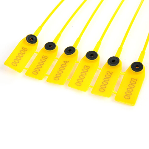 Container Security Seal Yellow PP Steel Trailer 40cm Tamper Evident Durable Polypropylene Body 2