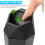 Car Trash Can with Leakproof PushButton Lid, Compact Vehicle Garbage Bin for Cup Holder Use 3