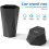 Car Trash Can with Leakproof PushButton Lid, Compact Vehicle Garbage Bin for Cup Holder Use 2