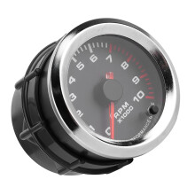 Universal 52mm Tachometer Gauge 10,000 RPM with Adjustable Shift Light and 7 Color LED Display for 4/6/8 Cylinder Engines