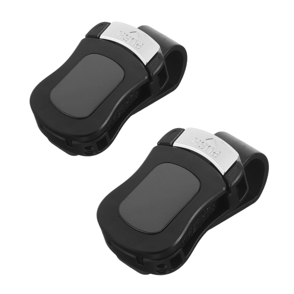 2Pcs Car Sunglass Holder With Scratch Padding, Universal Visor Glasses Clip Organizer 9113335637634