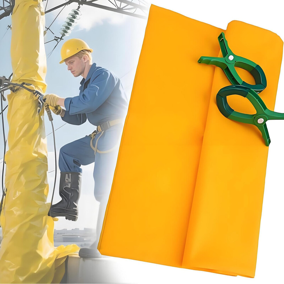 Electrical Insulating Blanket 10Kv Voltage Protection Waterproof Eva 100X100cm With Clamps 9113335637726