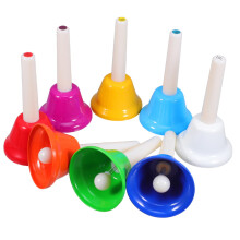 8pcs Colorful Hand Bells Musical Instruments for Interactive Music Learning and Classroom Use
