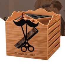 Hairdressing Scissor Holder with Removable Sponge Insert, Compact Salon Tool Organizer for Barbers