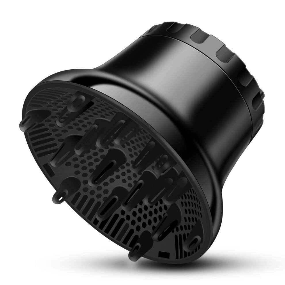 Universal Hair Dryer Diffuser Attachment for Curly Hair with Adjustable Lock and Frizz Control