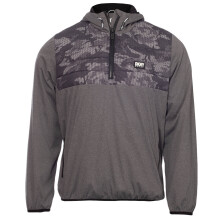 DKNY Mens Swift Hybrid Water Resistant Half Zip Hooded Windbreaker Jacket
