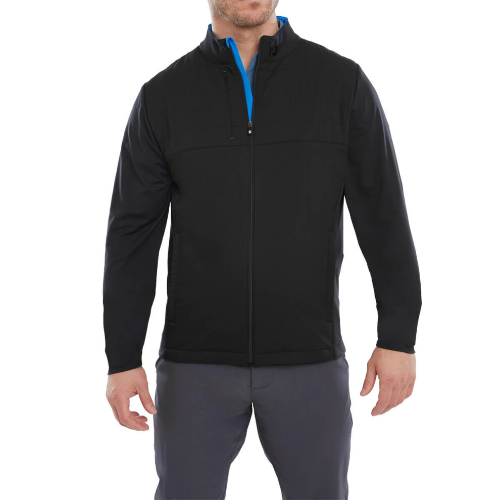 Footjoy (Xl, ) Mens Hybrid Windproof Water Repellent Thermal Golf Jacket Black