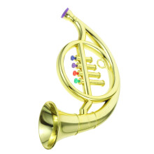 Kids Musical Instrument Toy Trumpet Durable Plastic Horn for Beginners, Colorful and Melodic