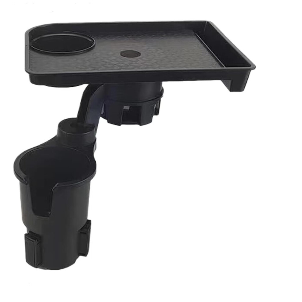Silicone Car Cup Holder Expander Tray With Nonslip Base, Universal Fit Drink Organizer Black 9070919846410
