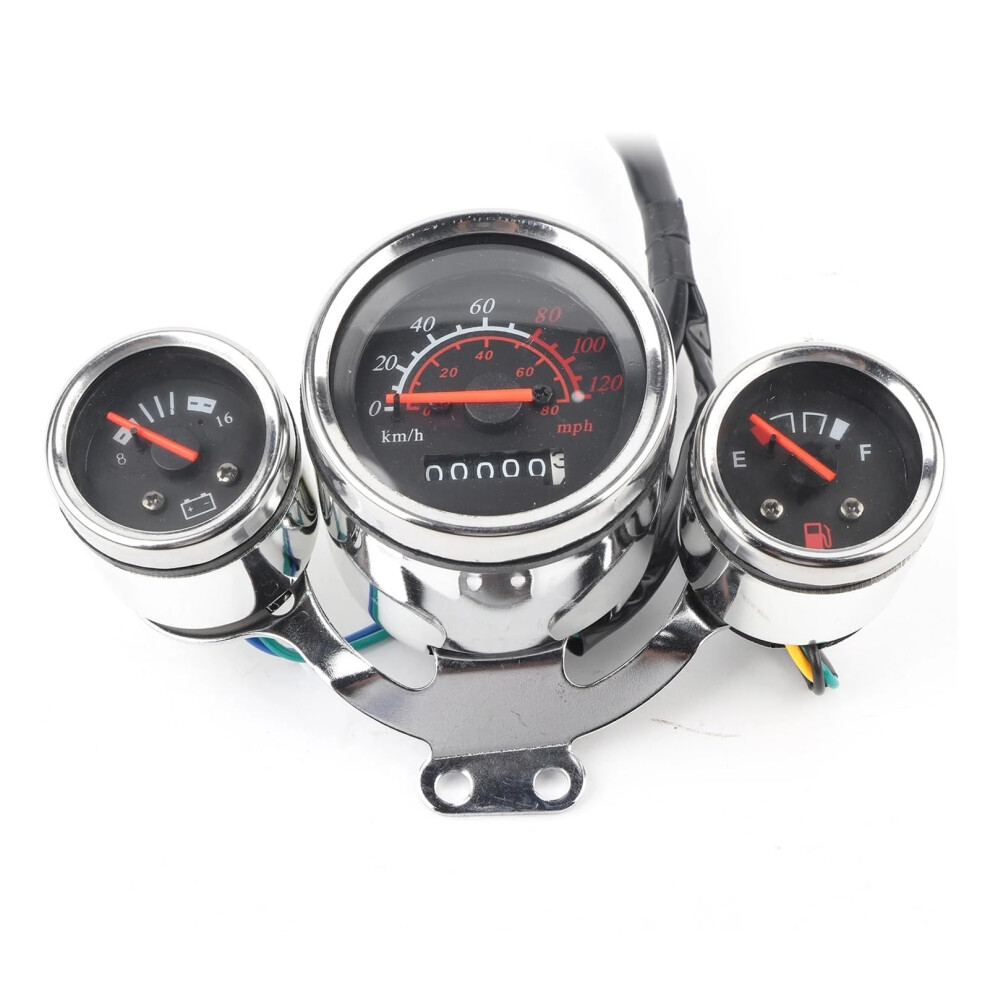 Motorcycle Digital Speedometer With Tachometer Odometer Fuel Gauge Voltmeter For Universal Bikes 9070919846540