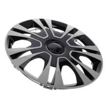 Universal 13 Inch Wheel Covers Stylish Silver Hubcaps Quick Press Fit for Car Rims
