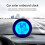 Car Digital Thermometer Clock with Solar Power, Automatic Backlight, Indoor Outdoor Temperature Display 5