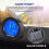 Car Digital Thermometer Clock with Solar Power, Automatic Backlight, Indoor Outdoor Temperature Display 4