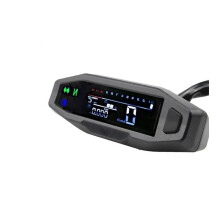 Motorcycle Digital LCD Speedometer with Tachometer Oil Level and Turn Signal Indicator