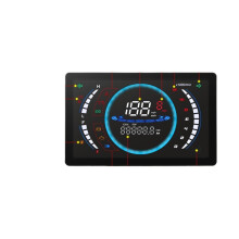 Motorcycle Digital Tachometer 12V Universal Speedometer with RPM Sensor and Odometer Display