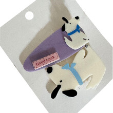 Cute Cartoon Animal Hair Clips for Girls, NonSlip Duckbill Hair Accessories for Kids, 2 Pack