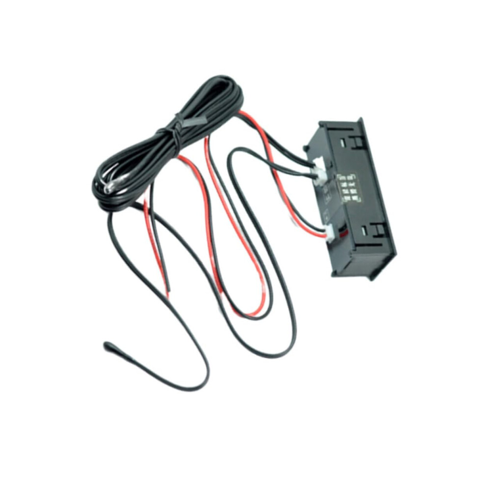 Car Digital Thermometer With Dual Temperature Display And Clock For Automotive Dashboard Decor 9113335638709