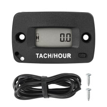 Waterproof Digital Tachometer Hour Meter with Maintenance Timer for Motorcycle Dirt Bike Chainsaw