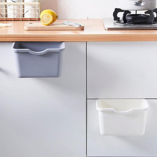 Kitchen Compost Bin and Hanging Trash Can, SpaceSaving Under Sink or Countertop Use 2