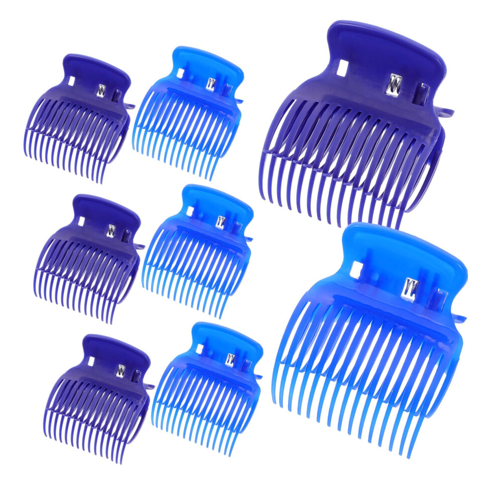 8pcs Hot Roller Clips with Secure Curl Hold and Gentle Grip for Long Hair and Salon Styling