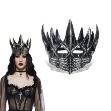 Halloween Crow Crown for Women, Gothic Tiara Headpiece, Dark Queen Costume Cosplay Accessory
