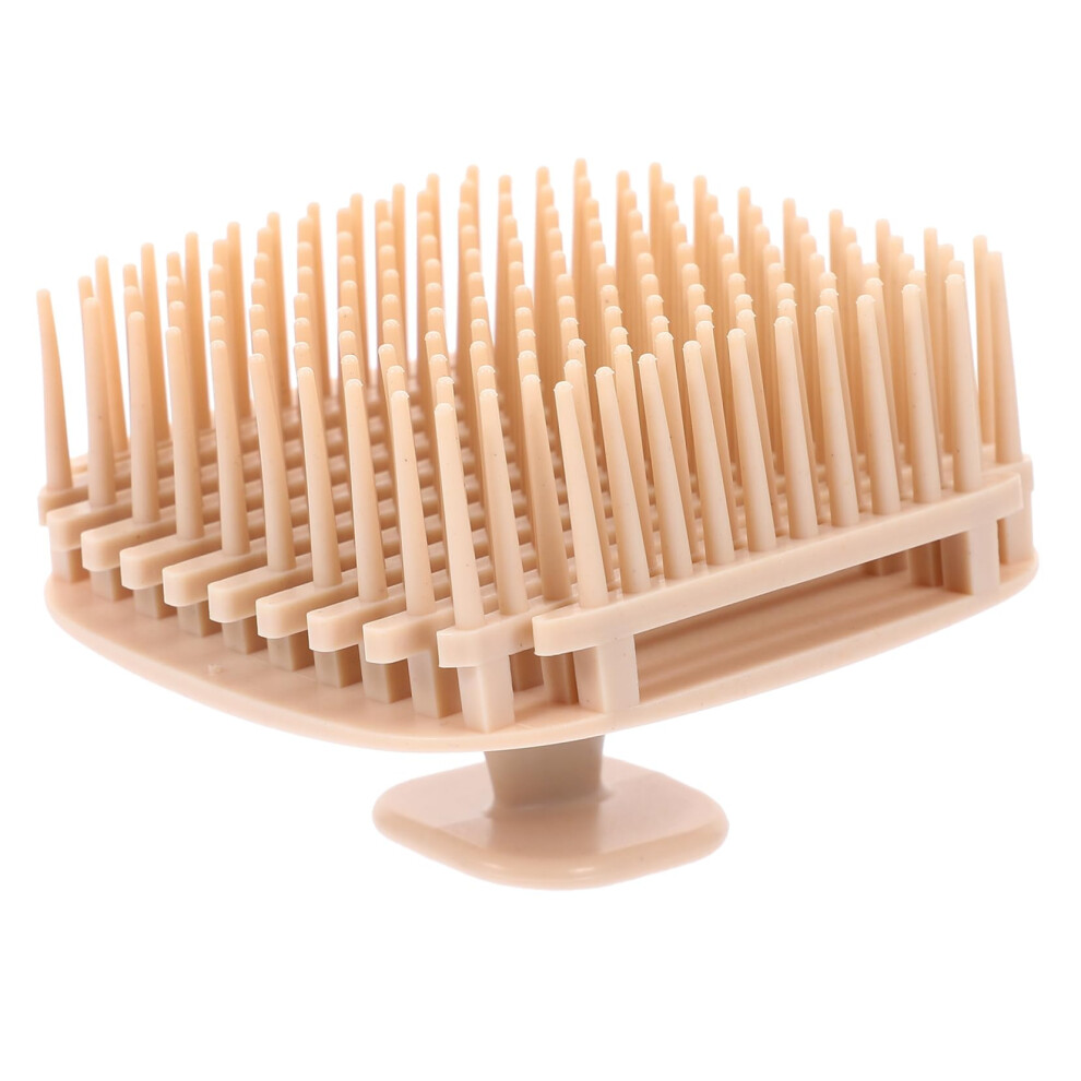 Scalp Massage Brush for Hair Washing and Deep Cleaning, Beige Shampoo Scalp Scrubber