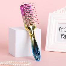 Detangling Hair Brush for Women with Ergonomic Gel Handle, Wide Paddle Design for Wet and Dry Hair