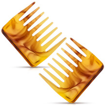 2Pcs Small Wide Tooth Detangling Comb for Curly Thick Hair, Wet and Dry, Travel Size