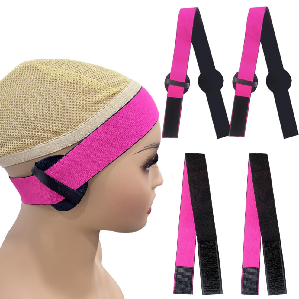 Unisex Wig Melt Band 4Pcs Adjustable Lace Melting Band For Baby Hair And Edges Seamless Hairline Finish