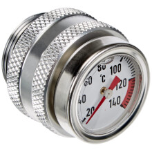 Chrome Oil Plug Thermometer for Chopper Bike with LongLasting Shine