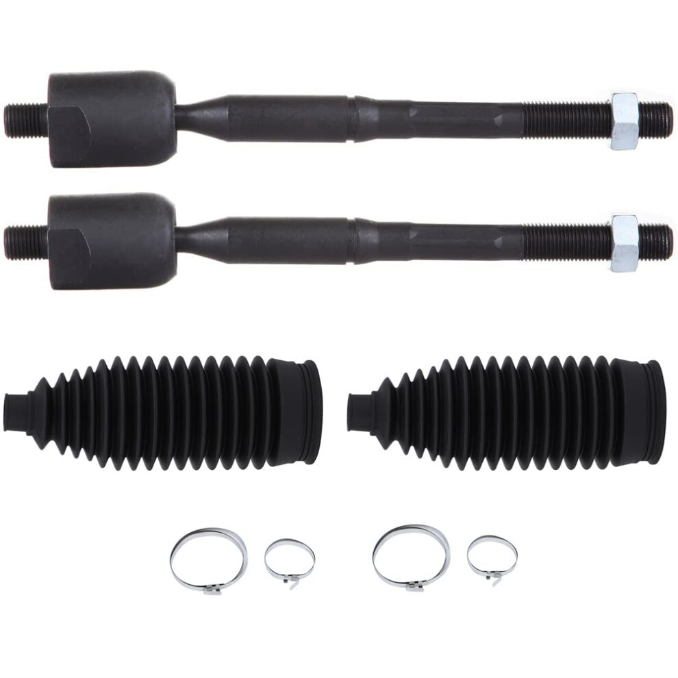 4Pc Inner Tie Rod Ends And Rack Pinion Steering Boots Kit For Toyota Camry Solara Lexus Es300 Es330 9070919848612