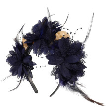 Halloween Skull Headband for Adults, Witch Floral Cosplay Headpiece, Lightweight Costume Accessory