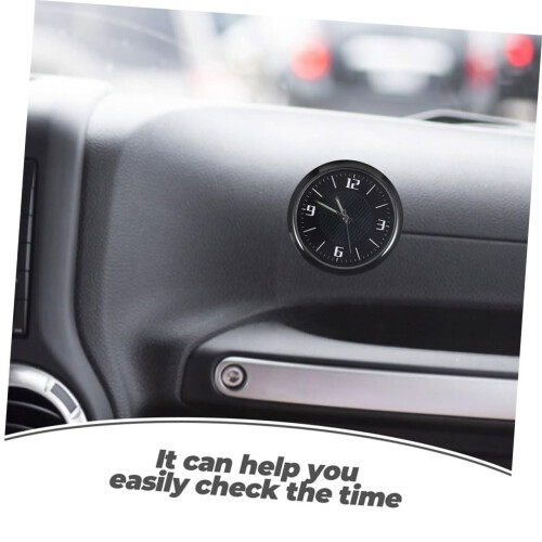 2pcs Car Dashboard Clock Digital Touch Control Sleek Design Easy Install for Car SUV Motorcycle 1