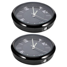 2pcs Car Dashboard Clock Digital Touch Control Sleek Design Easy Install for Car SUV Motorcycle