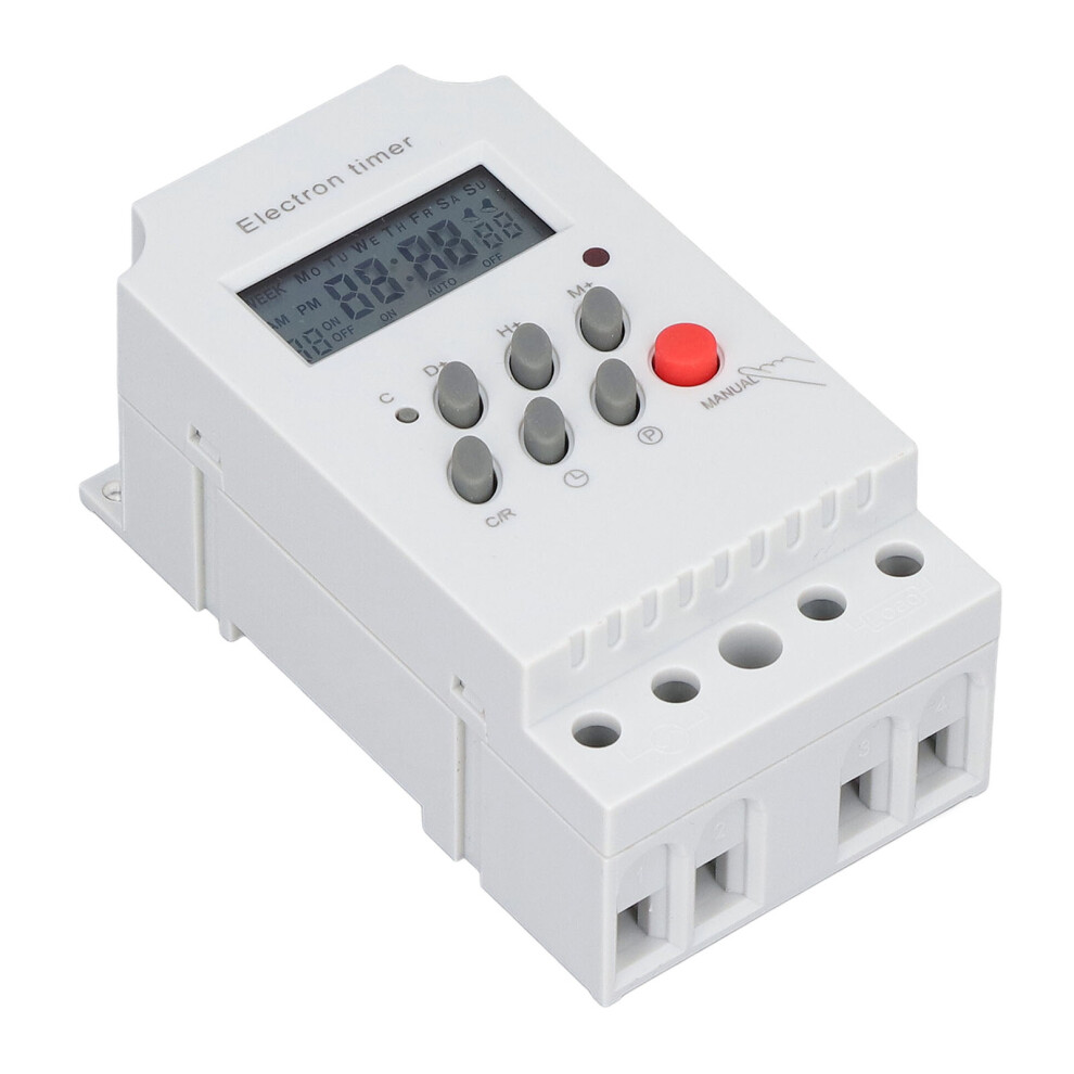 Electronic Timer Switch Din Rail Lcd Microcomputer Controller Kg316t-Ii (Ac 220V) 7891383267097