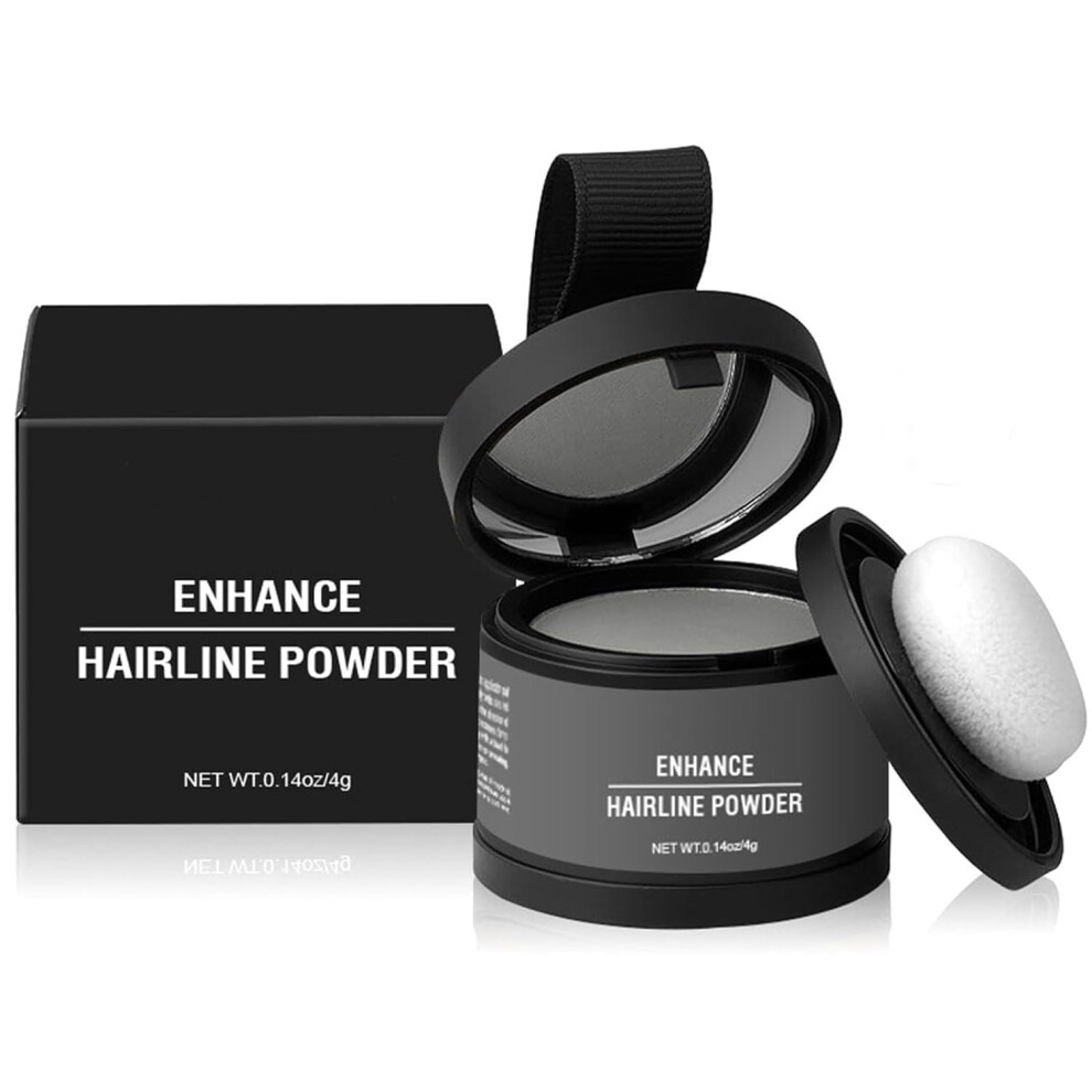 Root Cover Up Powder Blonde #08 Gray, Waterproof Hairline Shadow for Thinning Hair and Gray Roots