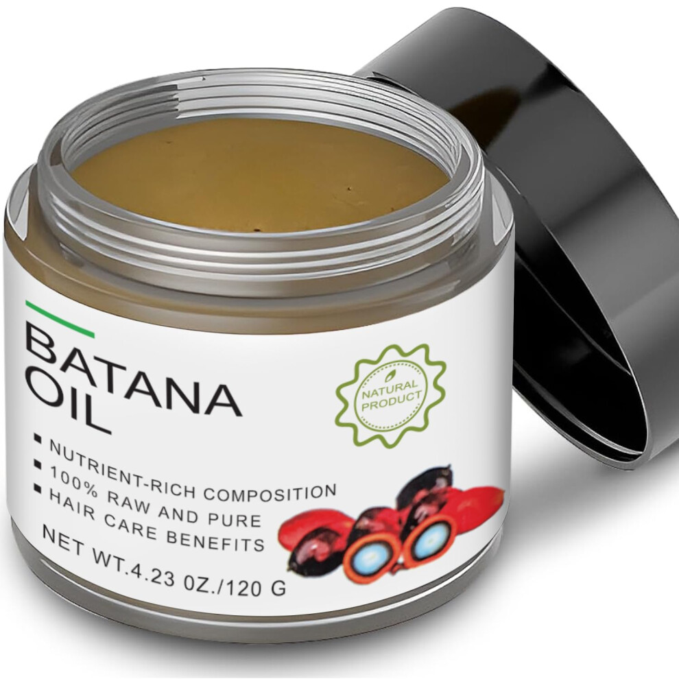 Brown Organic Batana Oil For Hair Growth, Unrefined Deep Nourishing Hair Mask For Damage And Frizz Control,