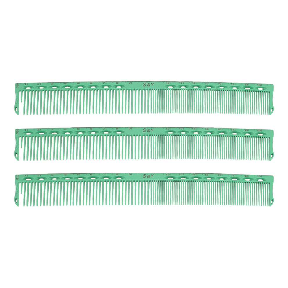 Unisex 3Pcs Detangling Hair Brush And Wide Tooth Comb Set For Curly Thick Hair, Anti Static, Ergonomic Handle