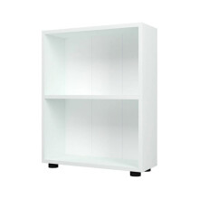 Estante de design para sala estilo original de 2 níveis 72 x 55 x 20 cm branco 03_0006508